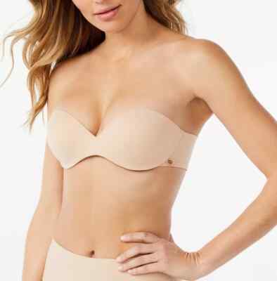 Sofia Intimates by Sofia Vergara Bra Women's Seamless Back Strapless, Size 38DD
