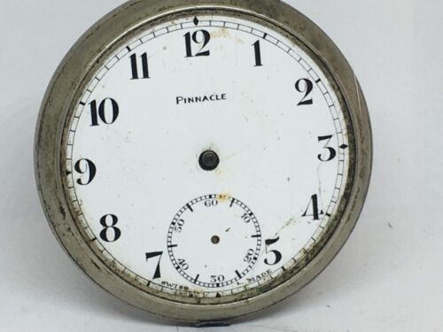 Pinnacle /Record Watch Co. SA  c.1915 Pocket Watch - Picture 1 of 7
