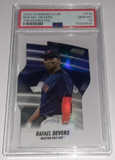 2022 Stadium Club Triumvirates #T15 Rafael Devers Insert Card Graded PSA 10 Gem