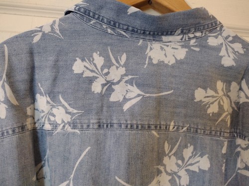 Dressbarn Westport Plus Size 24W Denim Print Shirtdress - New With Tags - 第 7/9 張圖片