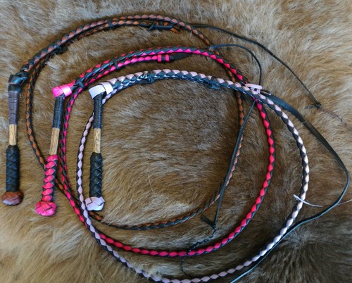 Kangaroo leather Stock Whip Hat band - Picture 4 of 4