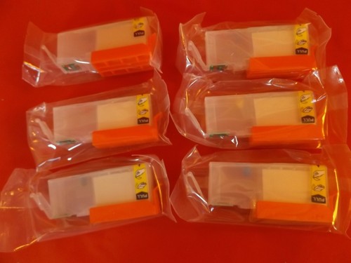 Wiederbefüllbare Patronen für Canon PGI550 CLI551 Autoresetchip Pixma 6 tlg grau - Bild 7 von 8