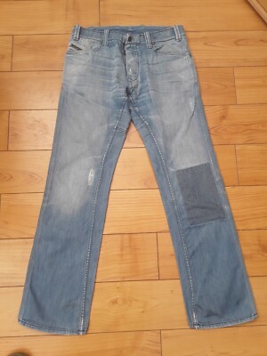 VINTAGE DIESEL ''WORIKS '' PATCHWORK JEANS W33 L34