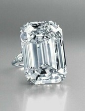 Lab-Created 9.20 Ct Emerald Cut White Diamond Wedding Ring 925 Sterling Silver