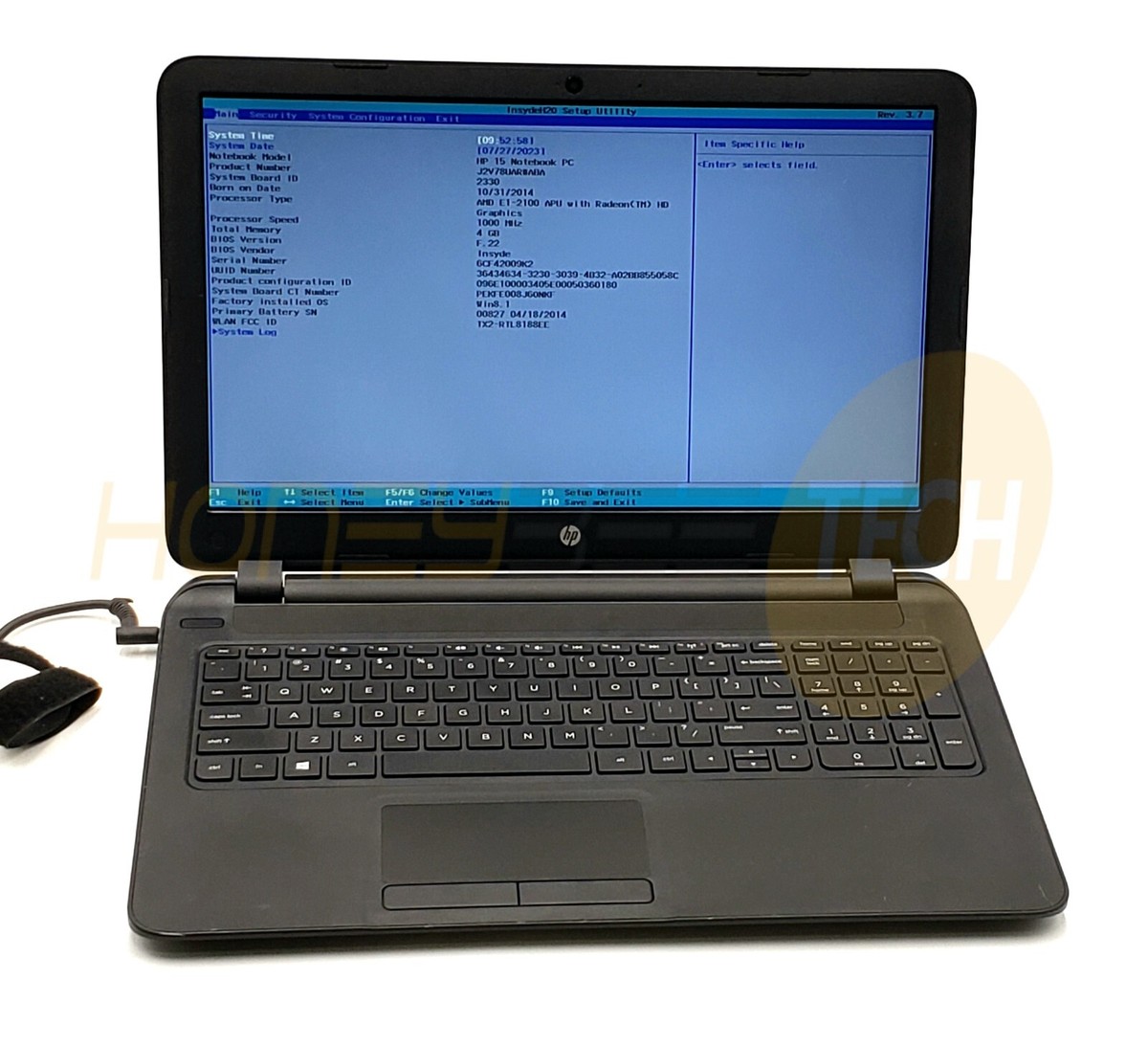 HP NOTEBOOK 15-F009WM 15.6