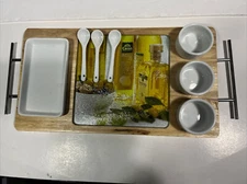 CHIP AND DIP SERVING SET,  9 PIECES