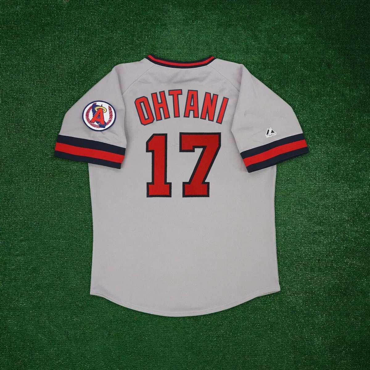 Shohei Ohtani California Angels Men's Cooperstown Grey Road Jersey w/ Team  Patch