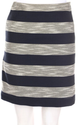 Ann Taylor LOFT Skirt Stripes US 00 = D 30 dark blue