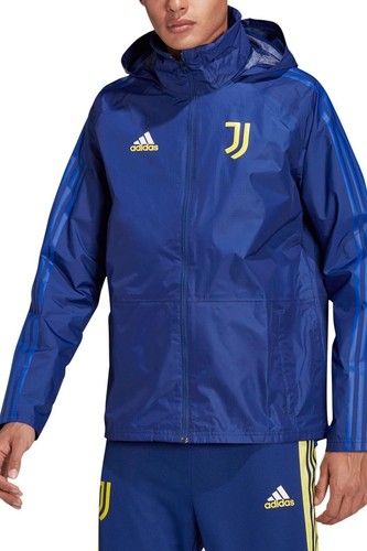 Adidas Mens JFC Juventus Condivo Storm Jacket Victory Blue - Picture 3 of 6