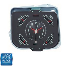1968 Chevelle Oe Style Dash Gauge Cluster Clock Batt Fuel Oil Temp 6481543