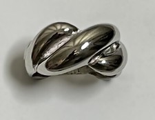 Solid Sterling Silver NF 925 Open Braid Design Ring - Size 6 J-183 