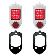 Pair LED Tail Light Assembly Kit With Gaskets for 1951-1952 Chevrolet Car