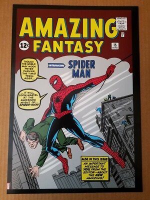 スパイダーマン Amazing Fantasy #15 シルクスクリーンポスター s-l400.jpg