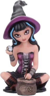 Nemesis Now Pruedence Witch Figurine, Black, 15cm