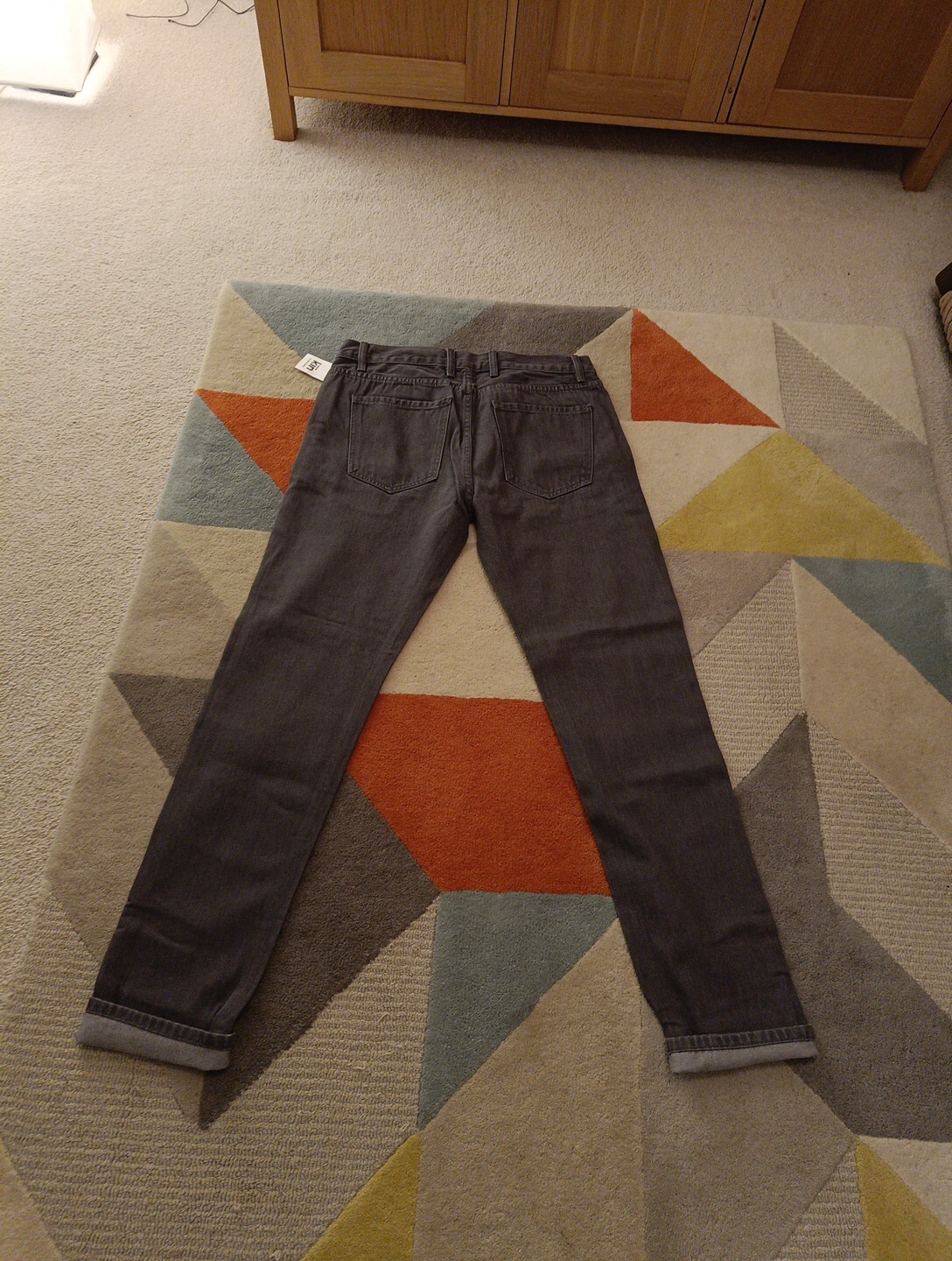 John Lewis Kin selvedge grey jeans slim BNWT W34 L32 eBay