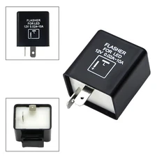 2-Pin Electronic LED Flasher Relay Fix For Turn Signal Light Fast Hyper Flash