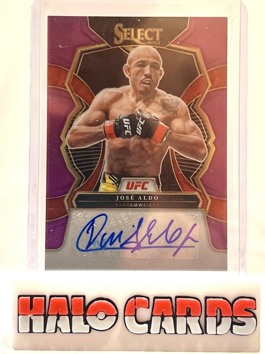 28/49 Purple Prizm 2023 Panini Select UFC Jose Aldo Auto