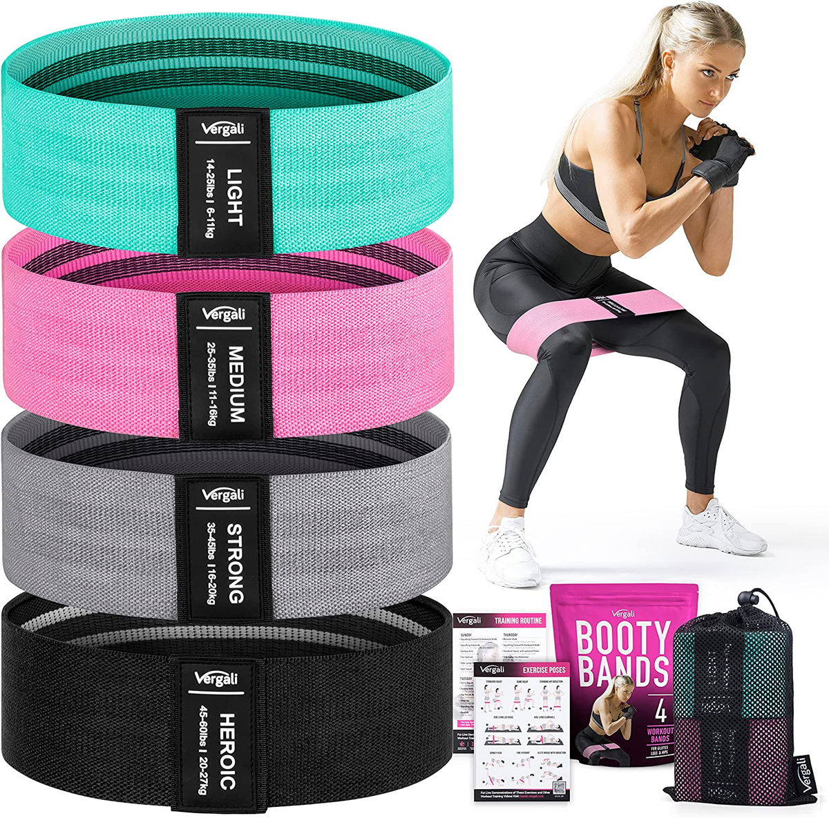 Resistance Bands for Working Out with Workout Bands Booty Bands  for Wom