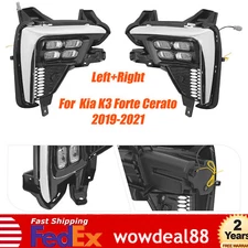 For 2019-2021 Kia K3 Forte Cerato L+R Daytime Running Lights A Pair LED Fog Lamp