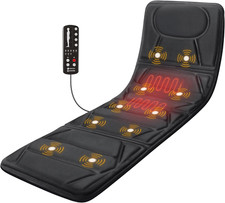 Massage Mat with Heat, Massage Pad with 10 Vibration Motors, Full Body Massager