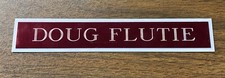 RED Buffalo Bills Doug Flutie Nameplate For A Signed Hockey Jersey Or Photo BIN3