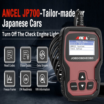 ANCEL JP700 JOBD OBD2 Japanese Car Diagnosis Scanner JDM Automotive Code Reader