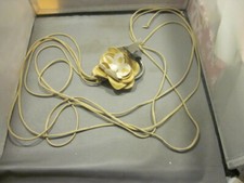 VINTAGE Suede String Hippie Belt FLOWER 48" LONG