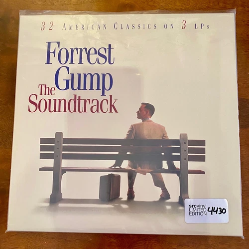 FORREST GUMP THE SOUNDTRACK 3 LP's  VINYL, RED, WHITE & BLUE