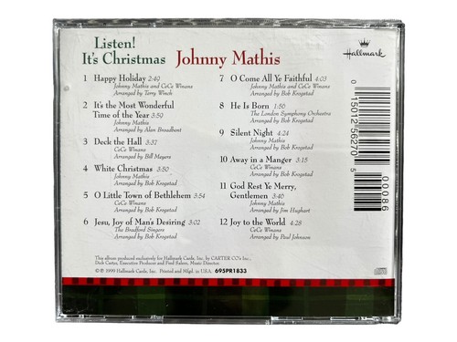 Listen! It's Christmas by Johnny Mathis & CeCe Williams (CD, 1999, Hallmark) - Picture 3 of 3