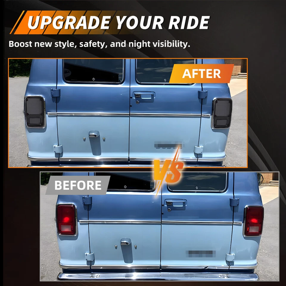 Luz trasera de parachoques con lente ahumada para Dodge B150 250 350 Plymouth PB100 150 250 Foto 2 de 4