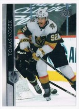 2020-21 UPPER DECK CLEAR CUT TOMAS NOSEK VEGAS GOLDEN KNIGHTS #640