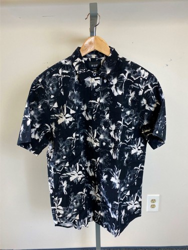 HUF Floral Short Sleeve Woven Black 