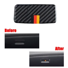 Carbon Fiber Car Storage Box Handle Cover Trim Sticker For Benz GLA CLA A 13-18