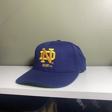 Vintage Notre Dame Sports Specialties Plain Logo 90s Fitted 7  Wool Hat