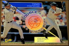 1998 Ultra Double Trouble Derek Jeter Tino Martinez Insert Card #5DT Yankees NM
