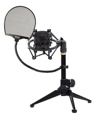 Rockville Adjustable Podcast Podcasting Tripod Mic Stand Shockmount Pop Filter