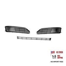 1 Set Lower Front Hood Bumper Grille Grill Fog Lamp Light Grille Cover