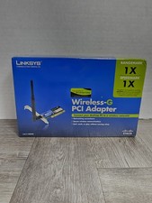Linksys WMP54G 2.4 GHz Wireless-G Wi-Fi PCI Adapter Card - New, Sealed