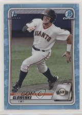 2020 Bowman Draft Chrome Sky Blue Refractor Jimmy Glowenke #BD-35 0c2