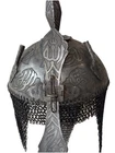 Mughal India Ottoman Islamic Kufic Long Chain Helmet  with engravings  Islamic
