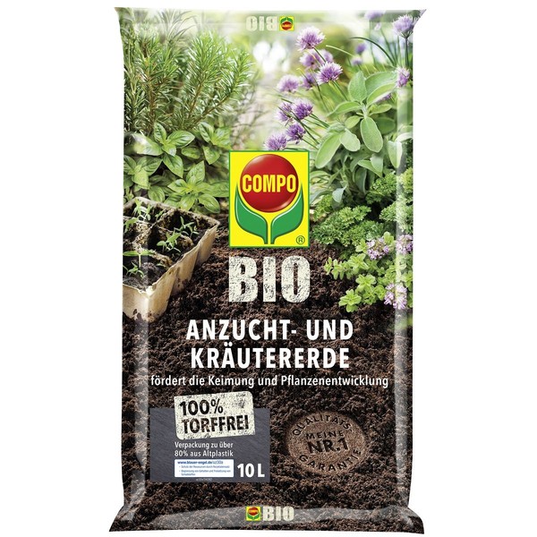 Compo Bio Anzucht- Und KräUtererde Torffrei - 10 Liter-image