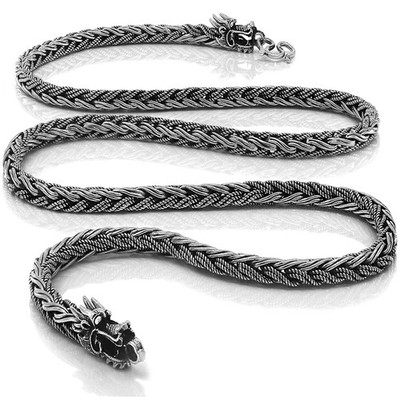 Dragon Chain in different length, made of solid 925 sterling silver.