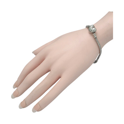 PANDORA MOMENTS STERLING SILVER HEART CLASP SNAKE CHAIN 7