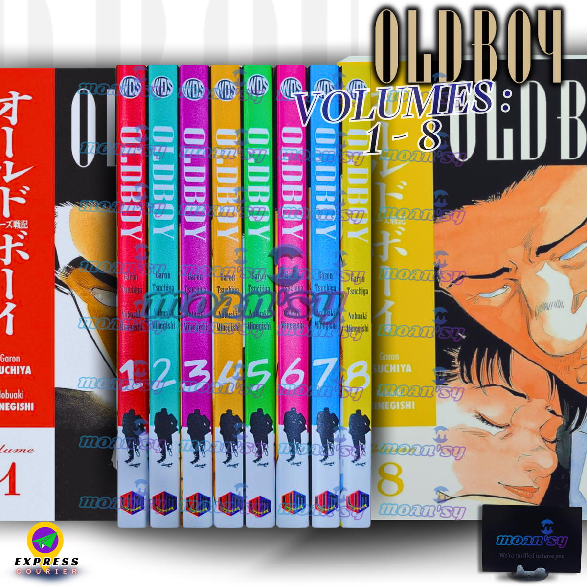 Oldboy Vol 1-8 End Set English Manga Mystery Thriller Graphic