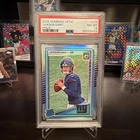 JAXSON DART PSA 8 2025 PANINI DONRUSS OPTIC #273 RATED ROOKIE HOLO PRIZM GIANTS