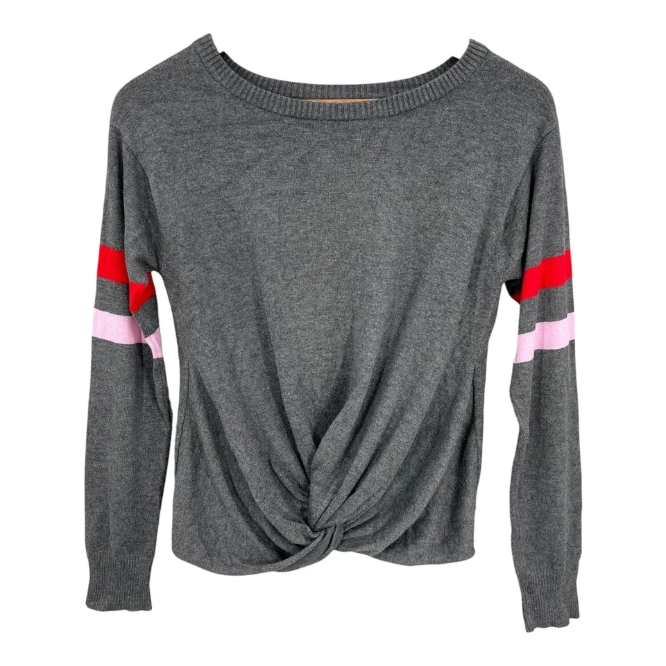 Suéter Blush & Bloom Preppy Mujer Deportivo a Rayas Pullover Normcore Top Talla S Foto 3 de 4