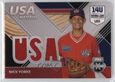 2020 Panini Elite Extra Edition USA Baseball Material Black Nick Yorke hg6