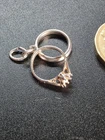 Vintage Sterling silver ring set, no stone charm/pendant 2.07g