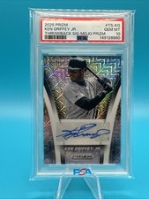 2025 PANINI PRIZM THROWBACK SIGNATURES MOJO PRIZM KEN GRIFFEY JR. /25 PSA 10