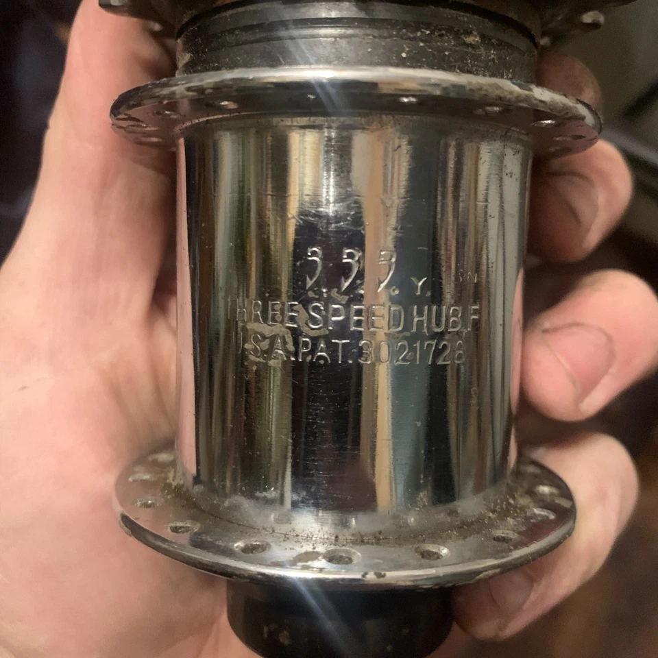 老式禧玛诺 333 3 速自行车轮毂日本 36 3spd 3s 70s 80s — 第 2/3 张图片